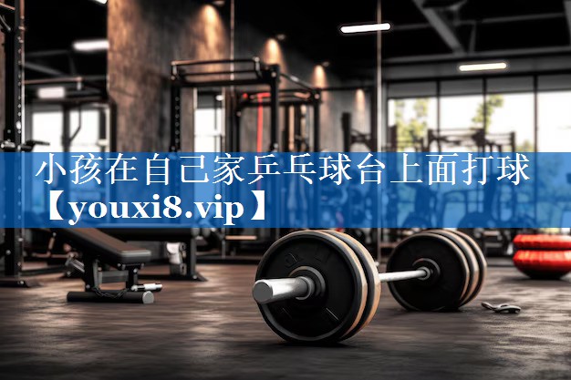 小孩在自己家乒乓球台上面打球 小孩在自己家乒乓球台上面打球